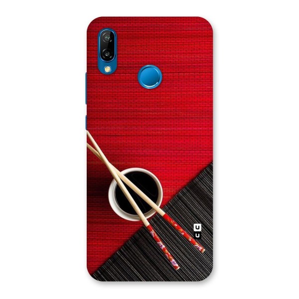 Cup Chopsticks Back Case for Huawei P20 Lite