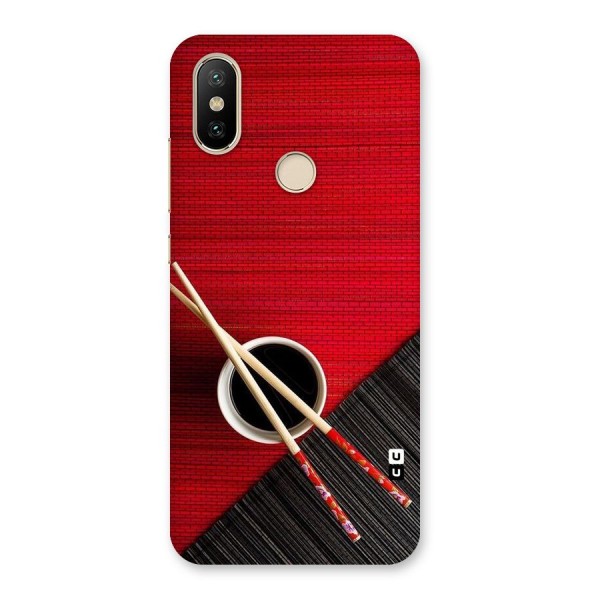 Cup Chopsticks Back Case for Mi A2