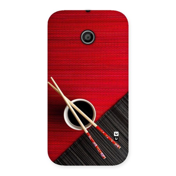 Cup Chopsticks Back Case for Moto E