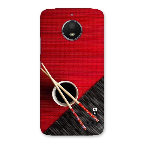 Cup Chopsticks Back Case for Moto E4