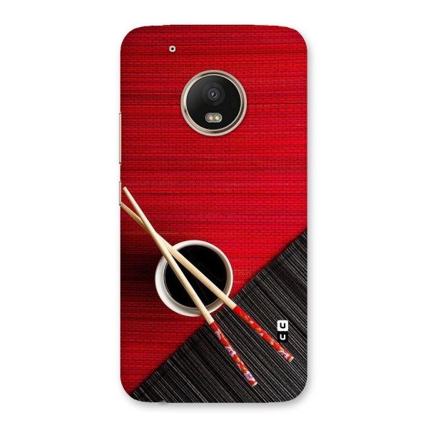 Cup Chopsticks Back Case for Moto G5 Plus