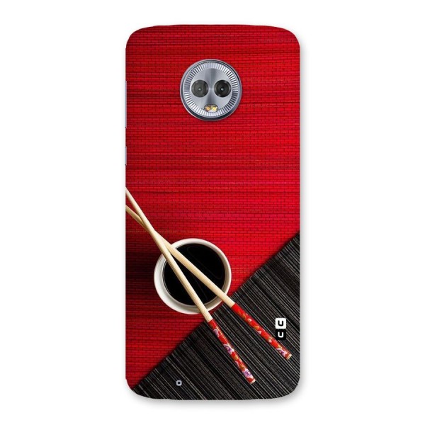 Cup Chopsticks Back Case for Moto G6