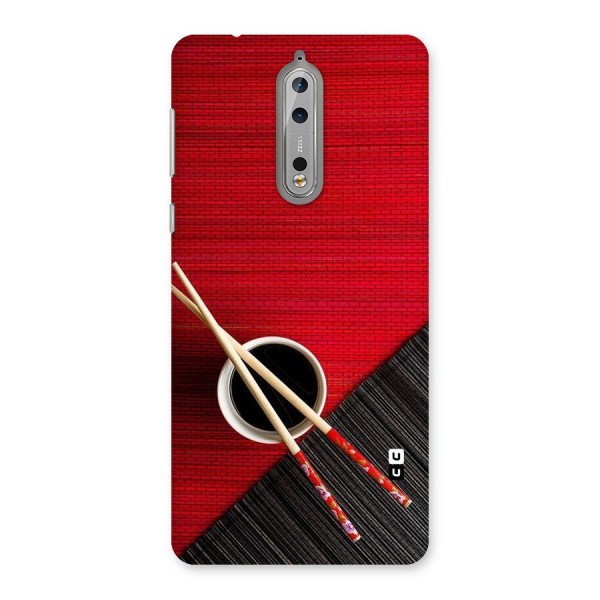 Cup Chopsticks Back Case for Nokia 8