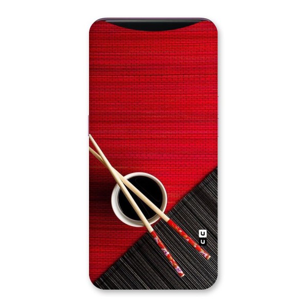 Cup Chopsticks Back Case for Oppo Find X