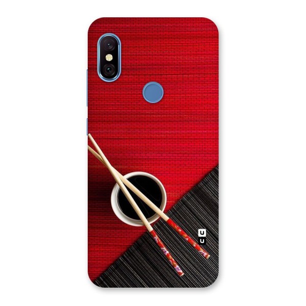 Cup Chopsticks Back Case for Redmi Note 6 Pro