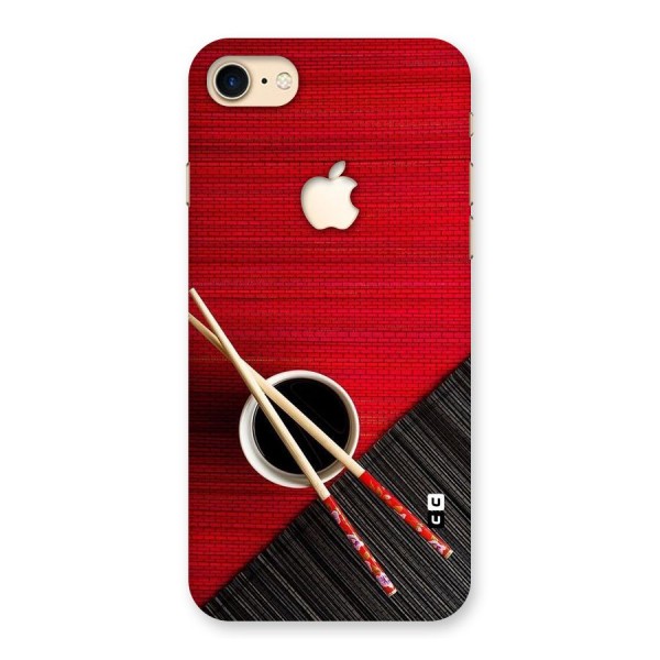 Cup Chopsticks Back Case for iPhone 7 Apple Cut