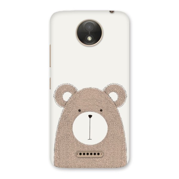 Cute Bear Back Case for Moto C Plus