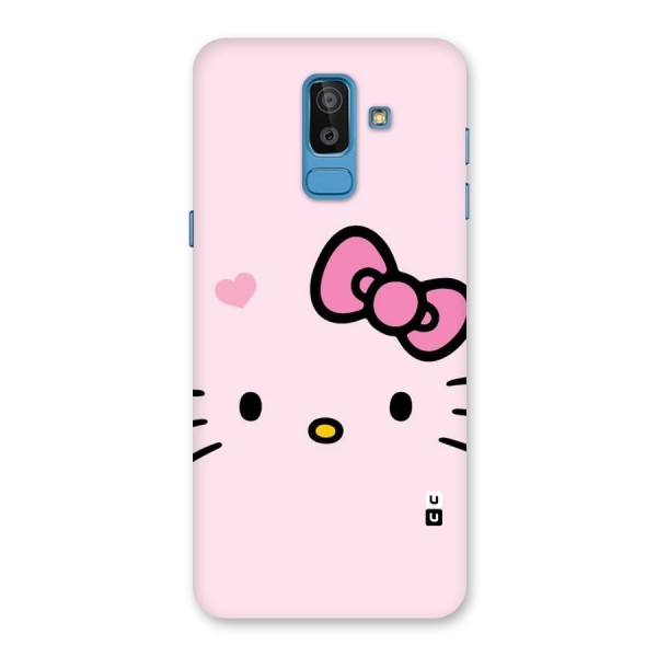 Cute Bow Face Back Case for Galaxy J8