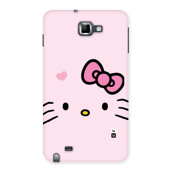 Cute Bow Face Back Case for Galaxy Note