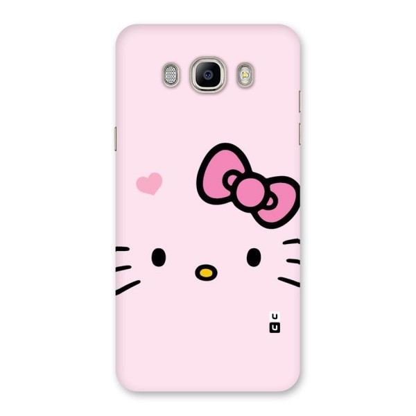 Cute Bow Face Back Case for Galaxy On8