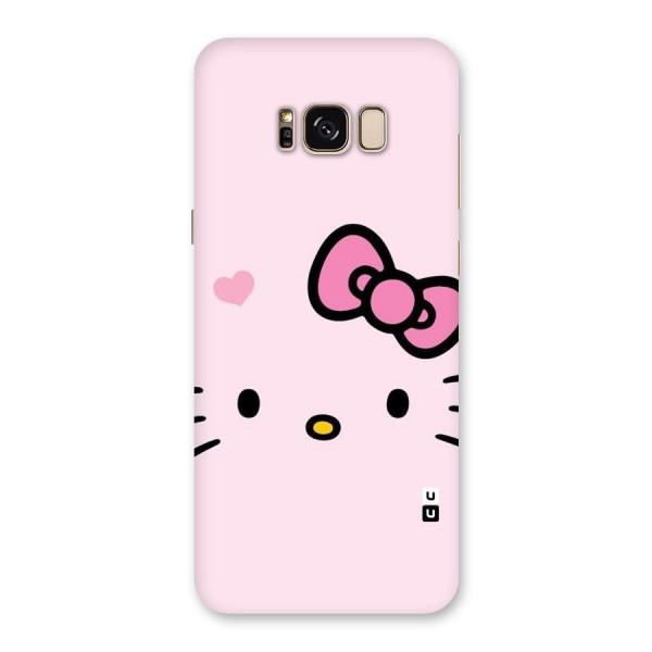 Cute Bow Face Back Case for Galaxy S8 Plus