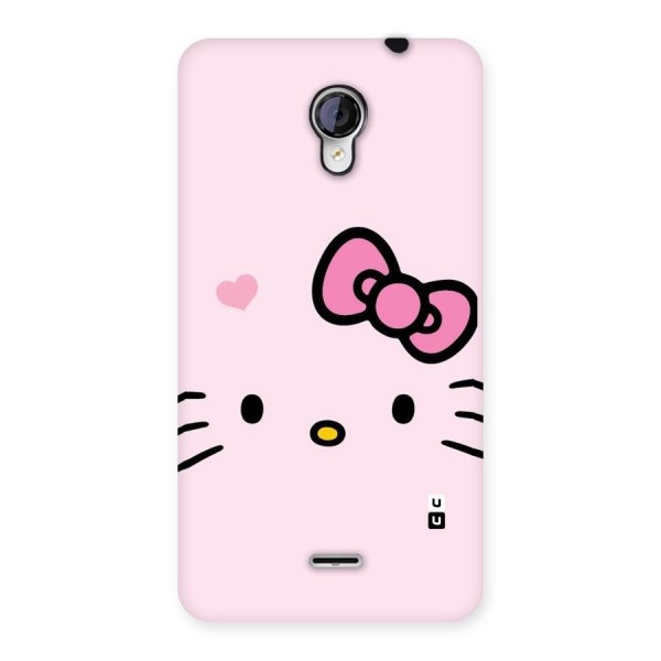 Cute Bow Face Back Case for Micromax Unite 2 A106