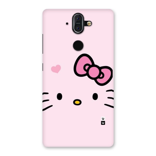 Cute Bow Face Back Case for Nokia 8 Sirocco