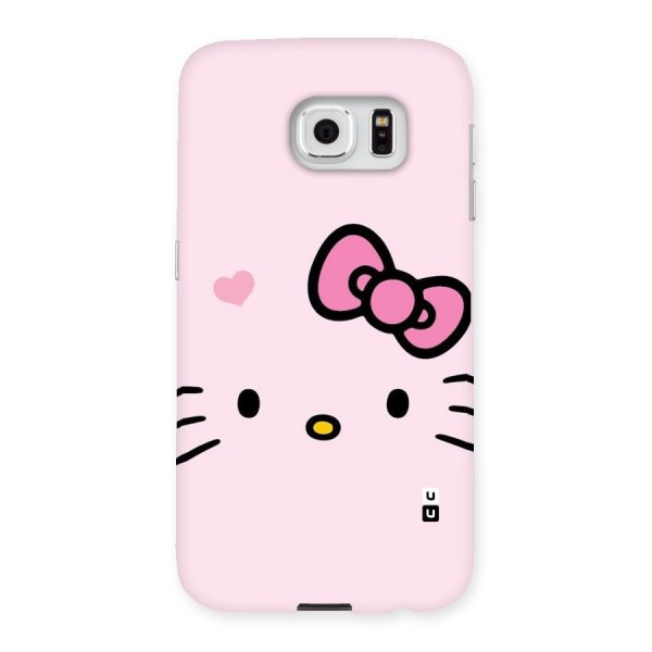 Cute Bow Face Back Case for Samsung Galaxy S6