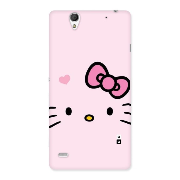 Cute Bow Face Back Case for Sony Xperia C4