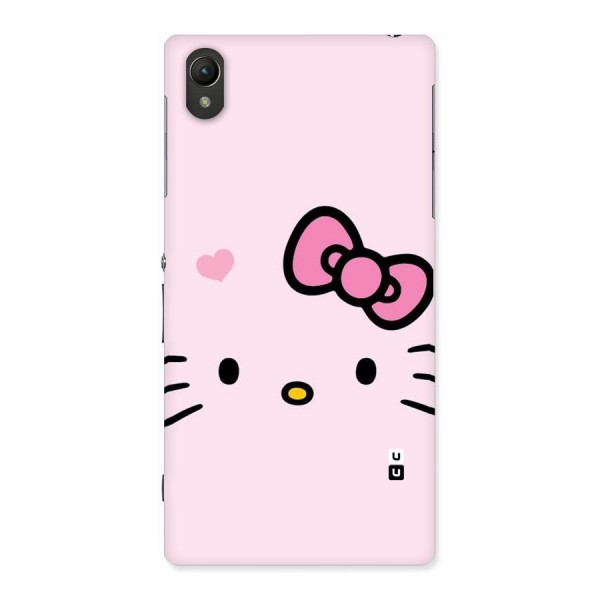 Cute Bow Face Back Case for Sony Xperia Z1