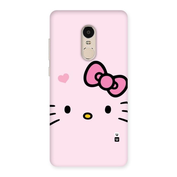 Cute Bow Face Back Case for Xiaomi Redmi Note 4