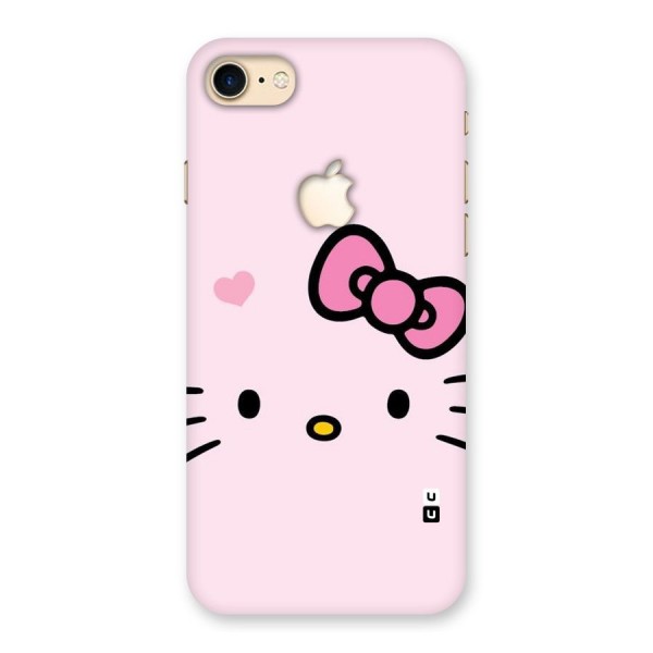 Cute Bow Face Back Case for iPhone 7 Apple Cut