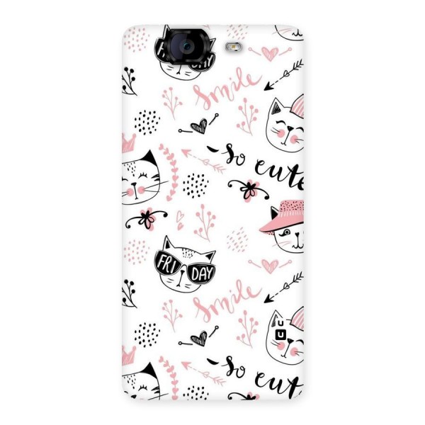 Cute Cat Swag Back Case for Canvas Knight A350