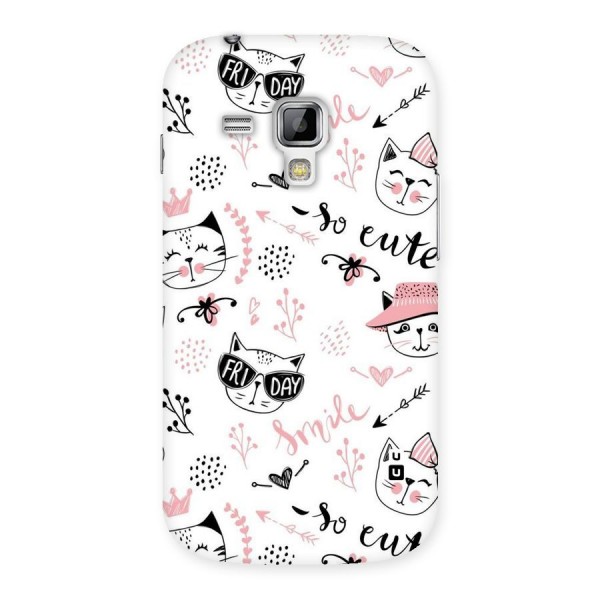 Cute Cat Swag Back Case for Galaxy S Duos