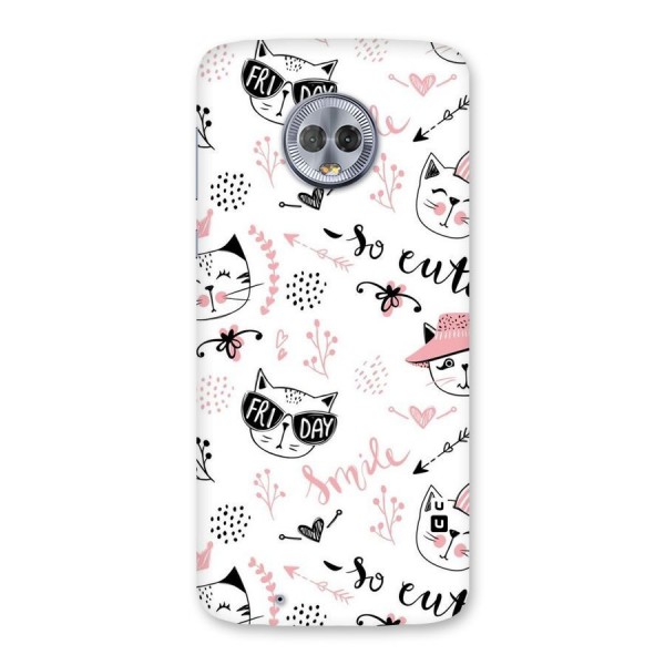 Cute Cat Swag Back Case for Moto G6