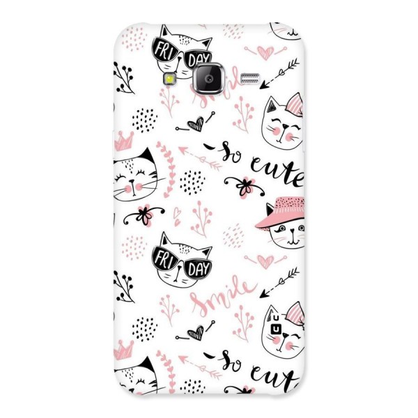 Cute Cat Swag Back Case for Samsung Galaxy J5