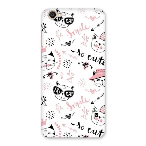 Cute Cat Swag Back Case for Vivo Y55s