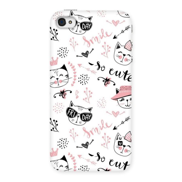 Cute Cat Swag Back Case for iPhone 4 4s