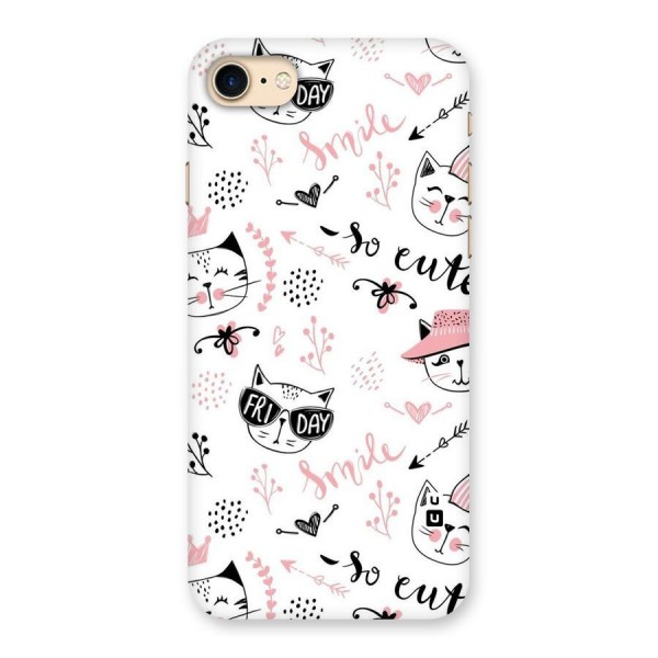 Cute Cat Swag Back Case for iPhone 7