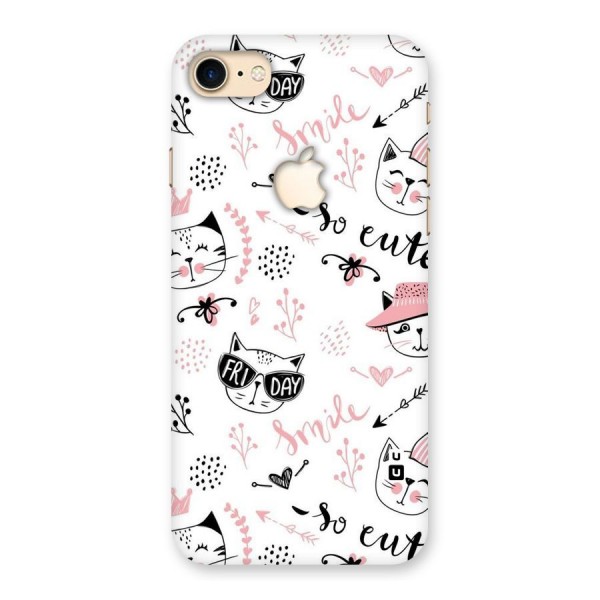 Cute Cat Swag Back Case for iPhone 7 Apple Cut