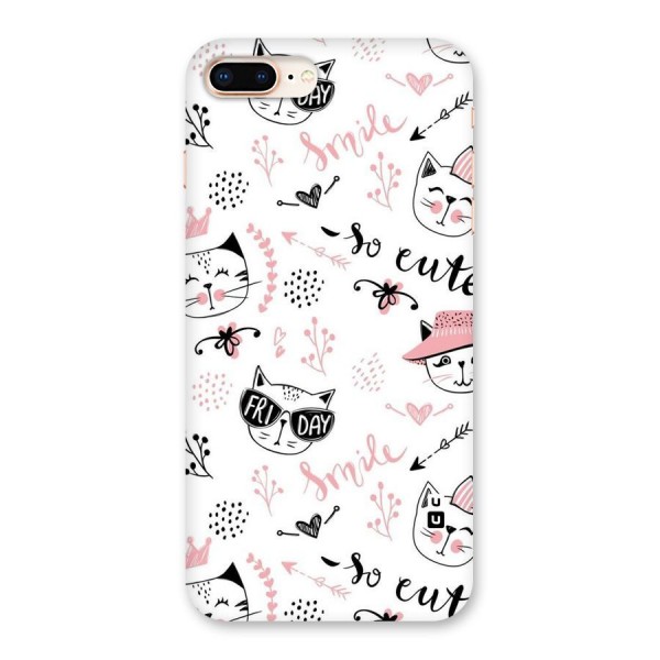 Cute Cat Swag Back Case for iPhone 8 Plus