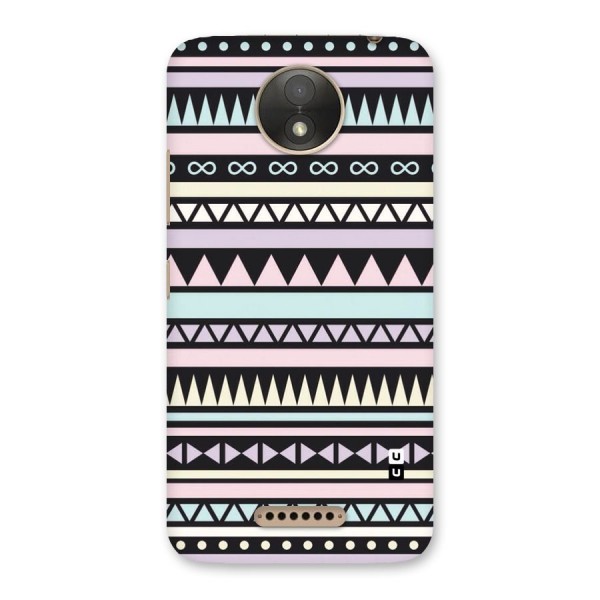 Cute Chev Pattern Back Case for Moto C Plus