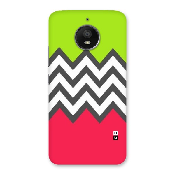 Cute Chevron Back Case for Moto E4 Plus