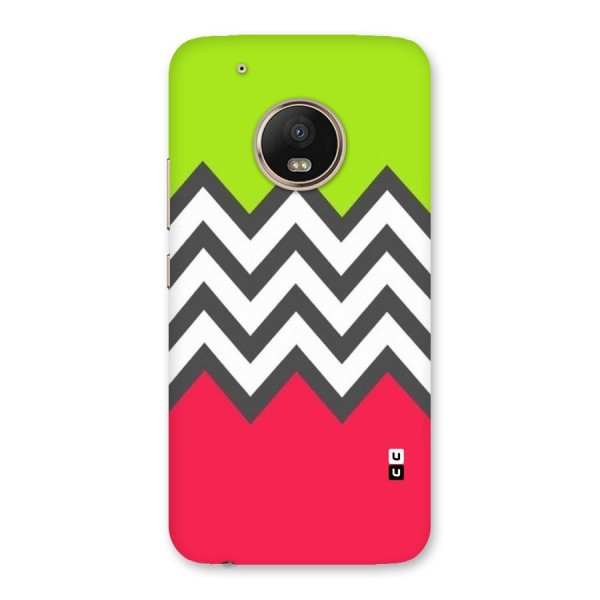 Cute Chevron Back Case for Moto G5 Plus