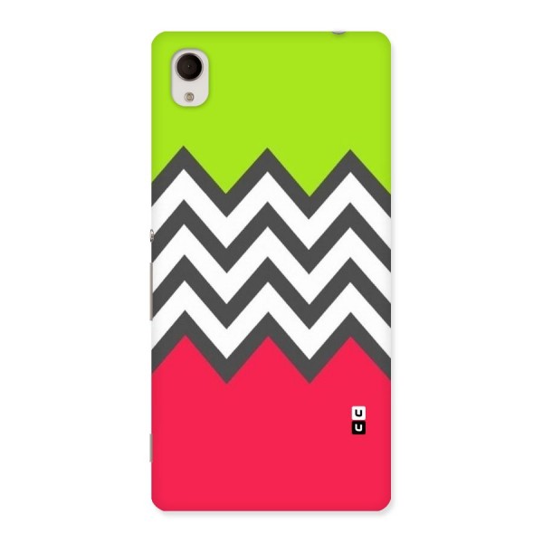 Cute Chevron Back Case for Xperia M4 Aqua