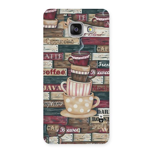 Cute Coffee Cups Back Case for Galaxy A3 2016