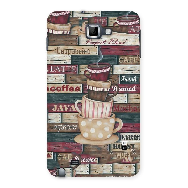 Cute Coffee Cups Back Case for Galaxy Note