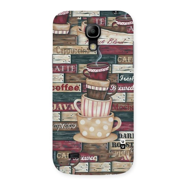 Cute Coffee Cups Back Case for Galaxy S4 Mini