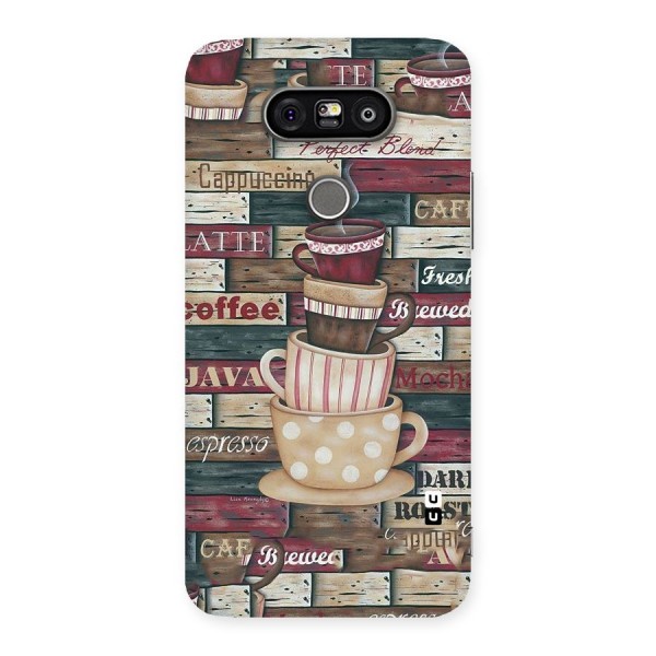 Cute Coffee Cups Back Case for LG G5