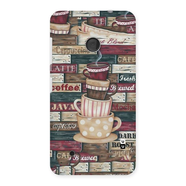 Cute Coffee Cups Back Case for Lumia 530