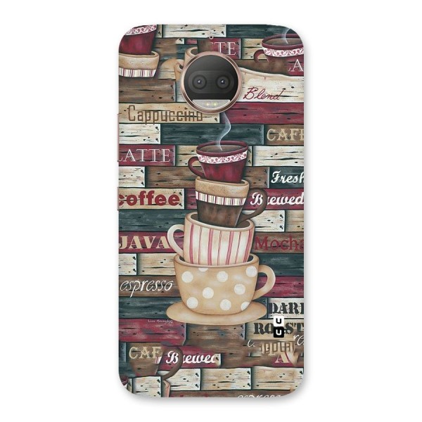 Cute Coffee Cups Back Case for Moto G5s Plus