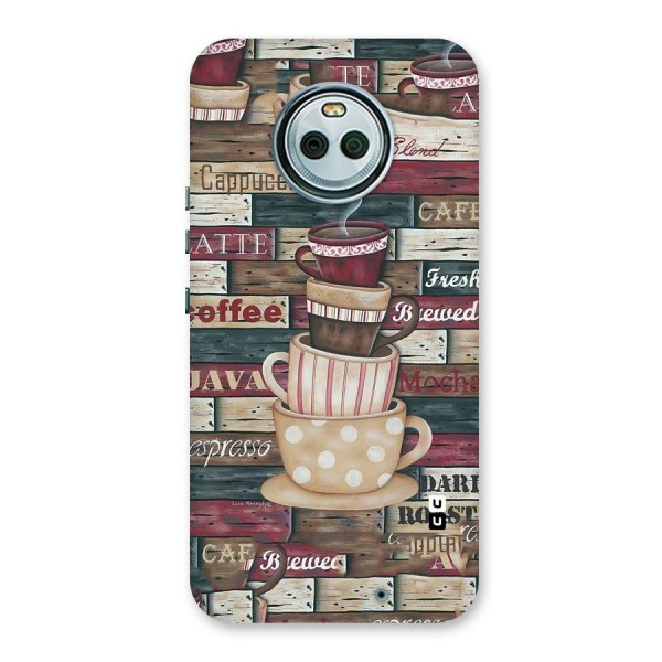 Cute Coffee Cups Back Case for Moto X4