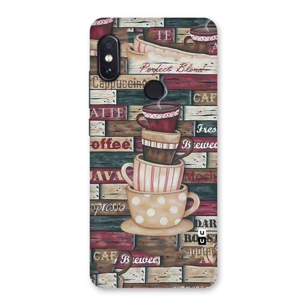 Cute Coffee Cups Back Case for Redmi Note 5 Pro