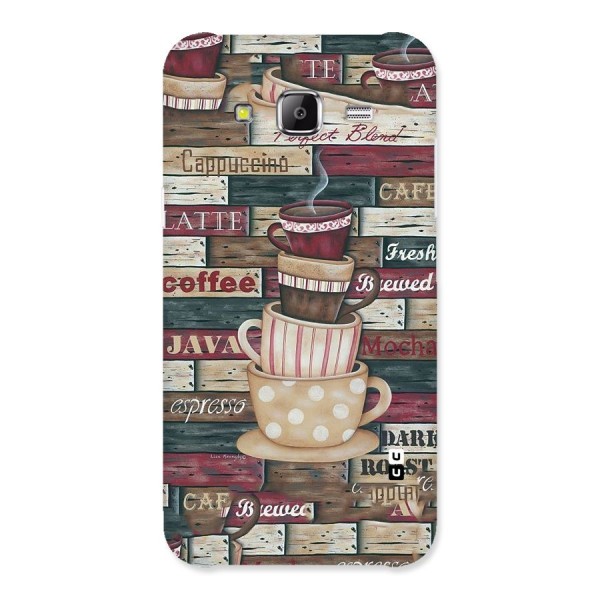 Cute Coffee Cups Back Case for Samsung Galaxy J5