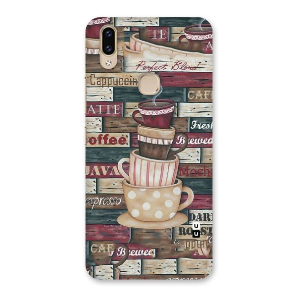 Cute Coffee Cups Back Case for Vivo V9