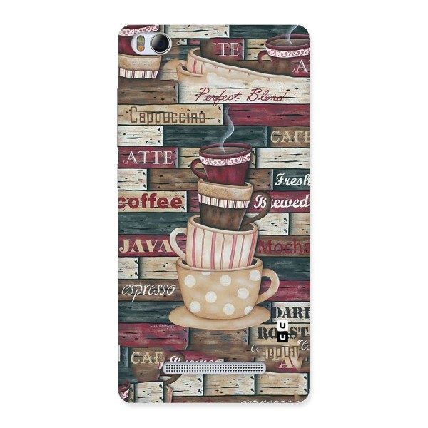 Cute Coffee Cups Back Case for Xiaomi Mi4i