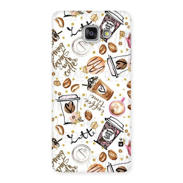 Cute Coffee Pattern Back Case for Galaxy A7 2016