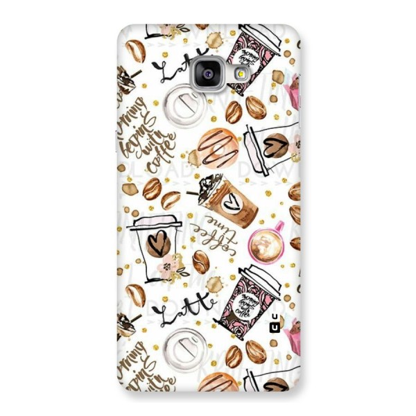 Cute Coffee Pattern Back Case for Galaxy A9