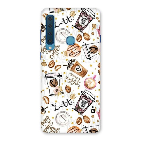 Cute Coffee Pattern Back Case for Galaxy A9 (2018)