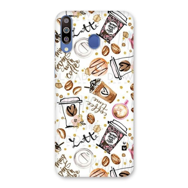 Cute Coffee Pattern Back Case for Galaxy M30